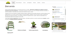 Desktop Screenshot of hidroponiachile.cl